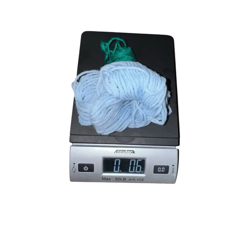 VTG‎ Knitting Yarn Lot Black Blue Green Partial Skeins Made in France Crochet